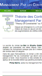 Mobile Screenshot of management-par-les-contraintes.com
